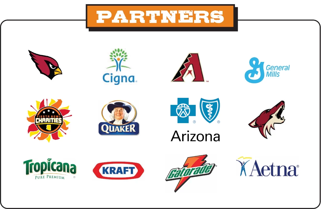 Sponsors and Partners that help to prevent child obesity